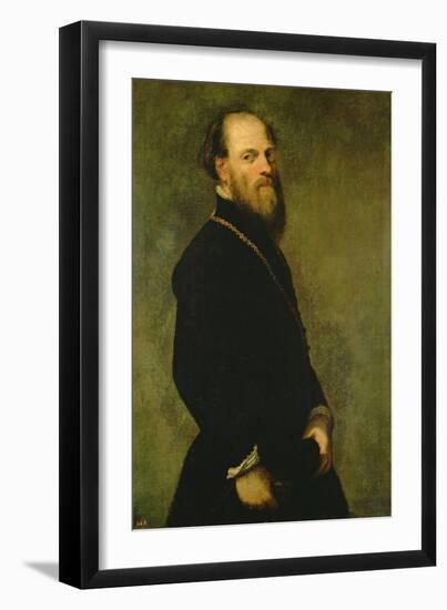 The Man with the Gold Chain, C.1550-Jacopo Robusti Tintoretto-Framed Giclee Print