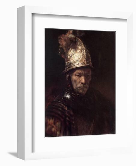 The Man with the Golden Helmet, 1650-Rembrandt van Rijn-Framed Art Print