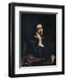 The Man with the Leather Belt, Portrait of the Artist, c.1846-Gustave Courbet-Framed Premium Giclee Print