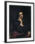 The Man with the Leather Belt, Portrait of the Artist, c.1846-Gustave Courbet-Framed Giclee Print