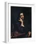 The Man with the Leather Belt, Portrait of the Artist, c.1846-Gustave Courbet-Framed Giclee Print