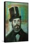 The Man with the Top-Hat, 1834-Edgar Degas-Framed Stretched Canvas