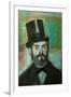 The Man with the Top-Hat, 1834-Edgar Degas-Framed Giclee Print