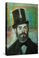 The Man with the Top-Hat, 1834-Edgar Degas-Stretched Canvas