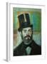 The Man with the Top-Hat, 1834-Edgar Degas-Framed Giclee Print