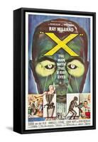 The Man With the X-Ray Eyes, poster art, 1963-null-Framed Stretched Canvas