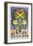 The Man With the X-Ray Eyes, poster art, 1963-null-Framed Art Print