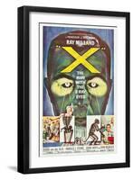 The Man With the X-Ray Eyes, poster art, 1963-null-Framed Art Print