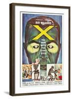 The Man With the X-Ray Eyes, poster art, 1963-null-Framed Art Print