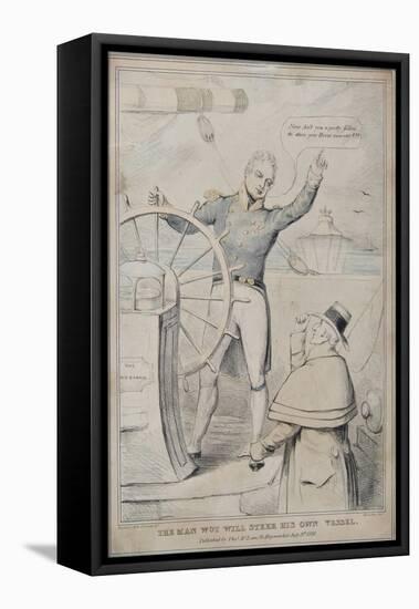 The Man Wot Will Steer His Own Vessel, 1830-Robert Seymour-Framed Stretched Canvas