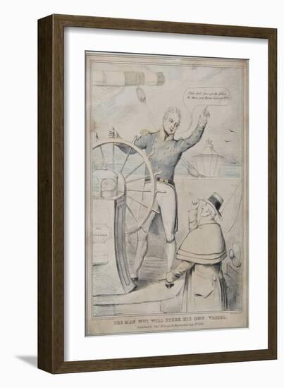 The Man Wot Will Steer His Own Vessel, 1830-Robert Seymour-Framed Giclee Print