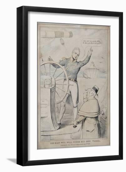 The Man Wot Will Steer His Own Vessel, 1830-Robert Seymour-Framed Giclee Print