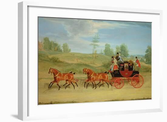 The Manchester and London Royal Mail Coach-James Pollard-Framed Giclee Print