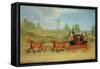 The Manchester and London Royal Mail Coach-James Pollard-Framed Stretched Canvas