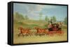 The Manchester and London Royal Mail Coach-James Pollard-Framed Stretched Canvas