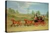 The Manchester and London Royal Mail Coach-James Pollard-Stretched Canvas