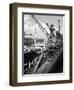 The Manchester Renown Being Loaded with Steel for Export, Manchester, 1964-Michael Walters-Framed Photographic Print