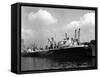 The Manchester Renown in Dock on the Manchester Ship Canal, 1964-Michael Walters-Framed Stretched Canvas