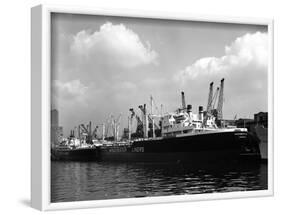 The Manchester Renown in Dock on the Manchester Ship Canal, 1964-Michael Walters-Framed Photographic Print