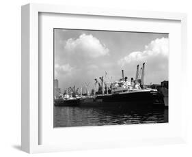 The Manchester Renown in Dock on the Manchester Ship Canal, 1964-Michael Walters-Framed Photographic Print