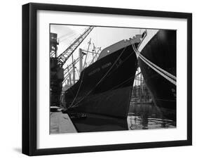 The Manchester Renown in Dock on the Manchester Ship Canal, 1964-Michael Walters-Framed Photographic Print
