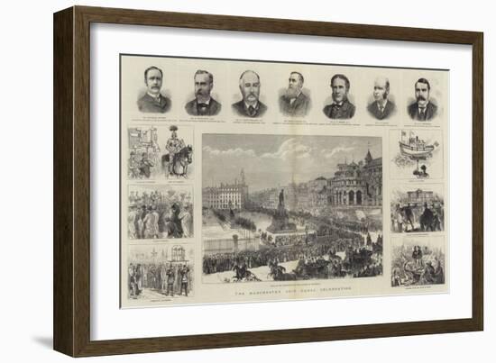 The Manchester Ship Canal Celebration-null-Framed Giclee Print