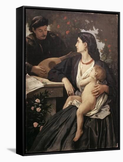 The Mandolin Player-Anselm Feuerbach-Framed Stretched Canvas