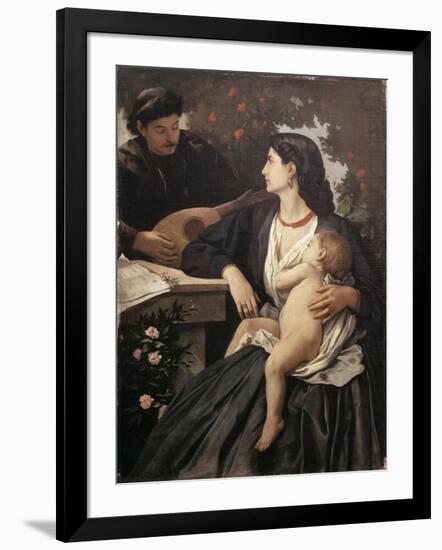 The Mandolin Player-Anselm Feuerbach-Framed Giclee Print