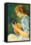 The Mandolin-Berthe Morisot-Framed Stretched Canvas