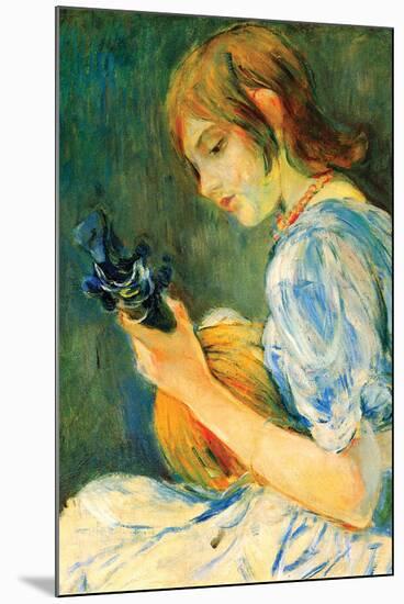 The Mandolin-Berthe Morisot-Mounted Art Print