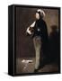 The Mandoline Player, 1862-Auguste Theodule Ribot-Framed Stretched Canvas