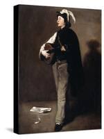 The Mandoline Player, 1862-Auguste Theodule Ribot-Stretched Canvas