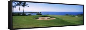 The Manele Golf Course, Lanai City, Hawaii, USA-null-Framed Stretched Canvas