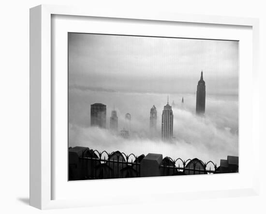 The Manhattan Skyline from the 69th Floor of the RCA Building-null-Framed Premium Photographic Print