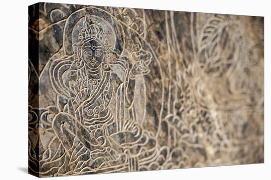 The Mani Stone Carvings in Manaslu Region are Some of Most Detailed and Beautiful in Himalayas-Alex Treadway-Stretched Canvas