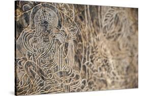 The Mani Stone Carvings in Manaslu Region are Some of Most Detailed and Beautiful in Himalayas-Alex Treadway-Stretched Canvas