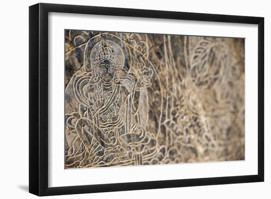 The Mani Stone Carvings in Manaslu Region are Some of Most Detailed and Beautiful in Himalayas-Alex Treadway-Framed Photographic Print