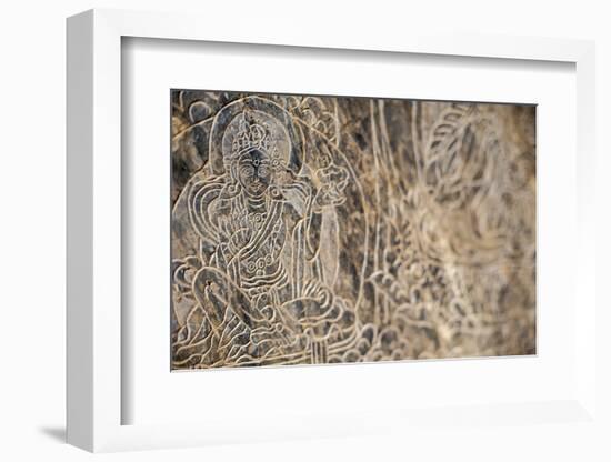 The Mani Stone Carvings in Manaslu Region are Some of Most Detailed and Beautiful in Himalayas-Alex Treadway-Framed Photographic Print