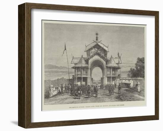 The Manipur Outrage, Palace Gates, Where Mr Quinton and Others Were Seized-Warry-Framed Giclee Print