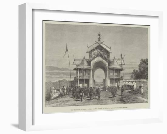 The Manipur Outrage, Palace Gates, Where Mr Quinton and Others Were Seized-Warry-Framed Giclee Print