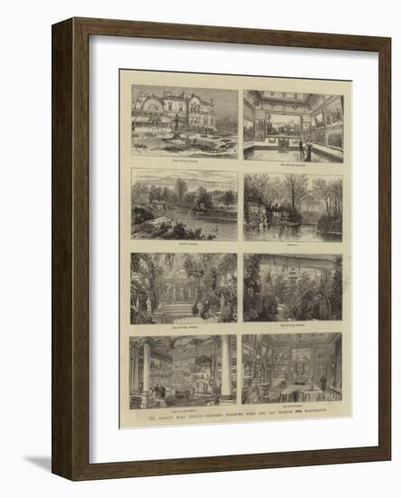 The Manley Hall Estate, Proposed Pleasure Park and Art Museum for Manchester-null-Framed Giclee Print