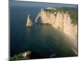 The Manneport Arch and Aiguille of Etretat Cliffs, France-Franz-Marc Frei-Mounted Photographic Print