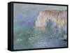 The Manneporte at Etretat-Claude Monet-Framed Stretched Canvas
