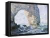 The Manneporte (Etretat)-Claude Monet-Framed Stretched Canvas