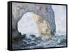 The Manneporte (Etretat)-Claude Monet-Framed Stretched Canvas