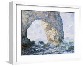 The Manneporte (Etretat)-Claude Monet-Framed Giclee Print