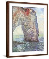 The Manneporte near Etretat, 1886-Claude Monet-Framed Art Print