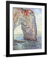 The Manneporte near Etretat, c.1886-Claude Monet-Framed Giclee Print