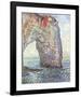 The Manneporte near Etretat, c.1886-Claude Monet-Framed Giclee Print