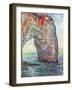 The Manneporte near Etretat, c.1886-Claude Monet-Framed Art Print